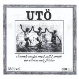 UTÖ Svensk snaps med mild smak av citron och fläder – varumärke, Saturnus Varumärkes AB