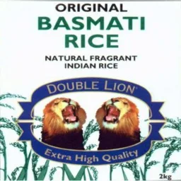 ORIGINAL BASMATI RICE NATURAL FRAGRANT INDIAN RICE DOUBLE LION Extra High Quality – varumärkesbild för Svensk Risimport Aktiebolag